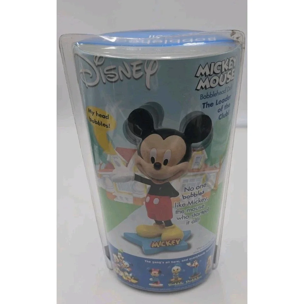 Mickey Mouse STAR BASE Disney Leader of the Club Bobblehead Disneyland  NIP